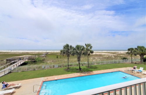 Dauphin Island Condo | SunTime at the BEACH! Updated 2nd Floor Unit! GREAT Views of 2 Pools and Gulf!