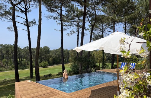 Moliets-et-Maa House | Superbe Villa Piscine à Débordement, vue Golf, Pinède, 8 min à Pied de la Plage!