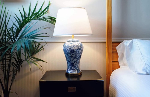 Historic Railroad District House | Swank Boutique Suites | King with Soaking Tub