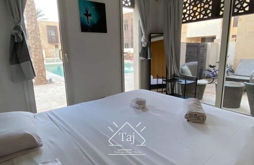El Gouna Apartment | Taj Home, Scarab ground floor pool view 2BR. 6 minuts to Marina
