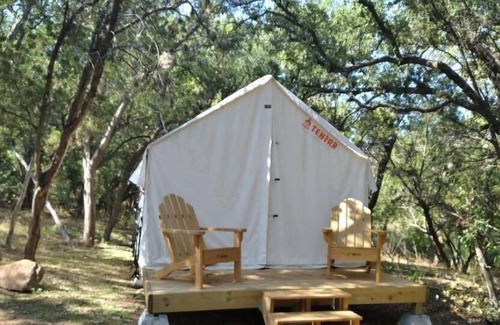 Burnet RV Rental | Tentrr State Park Site - Texas Inks Lake State Park - Site D - Double Camp