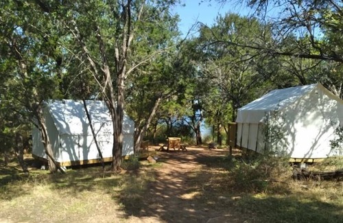 Burnet RV Rental | Tentrr State Park Site - Texas Inks Lake State Park - Site D - Double Camp