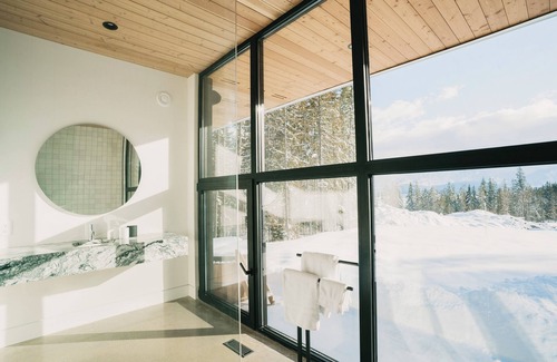 British Columbia Interior Ski Chalet | The Alder - Shelter Bay Estates Modern Chalet