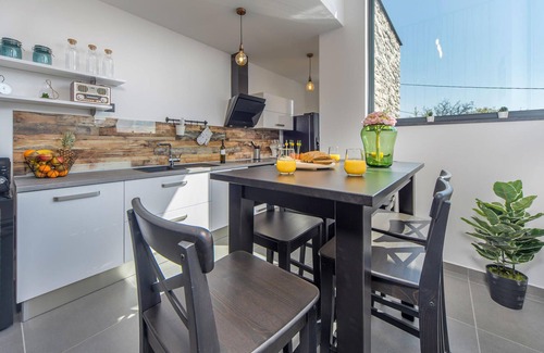 Smrika House | The attractive semi-detached house, which consists of two floors, is located on a hill far from the