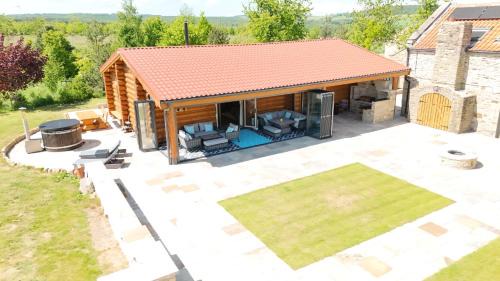 Crook House | The Barn & The Log Cabin, Sleeps 12, 2 Hot Tubs, Near Durham & Bishop Auckland