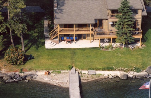 Lakeside Cabin | The best view, beach, dock, home and value on Flathead Lake