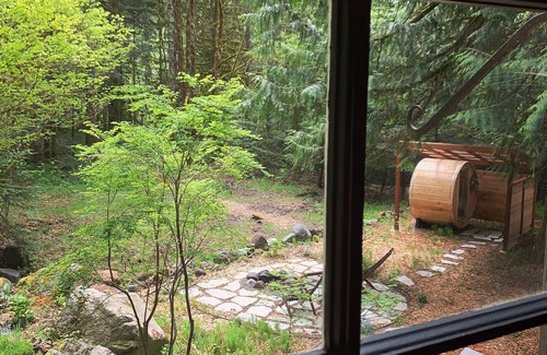 Welches Cabin | The Hide & Seek: vintage modern forest cabin with sauna