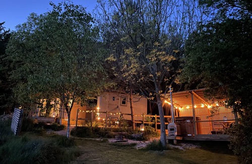 Littlebredy Cabin | The Hide With Private Wood Fired Hot Tub. A truly romantic getaway on a Vineyard