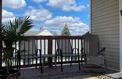 Pawtucket Apartment | The house with the green roof. It’s a Home away from home