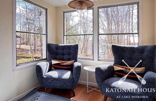 Laporte Cottage | The Katonah House at Lake Mokoma - Pet Friendly with Lake, Beach, & Boat Access.