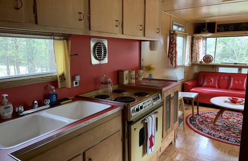 Sherman House | The Mansion Vintage Trailer at Tin Can Acres, 1957 Spartan Royal Mansion