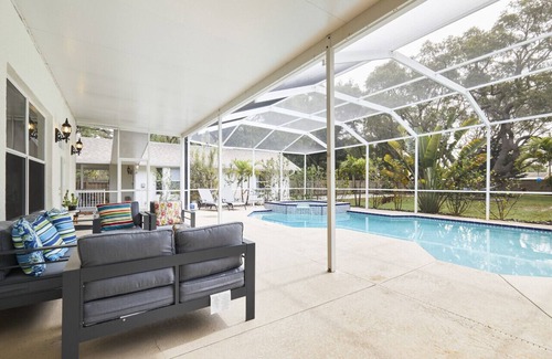 Walsingham Villa | The Oasis Retreat | Pool + Game Room + Basketball + Massive Yard | Near Beach & Golf
