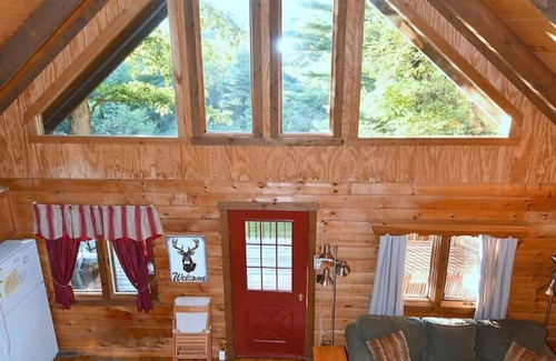 Berkeley Springs House | The Outlook - fireplace, view, pets, wifi, fire pit, foosball, deck