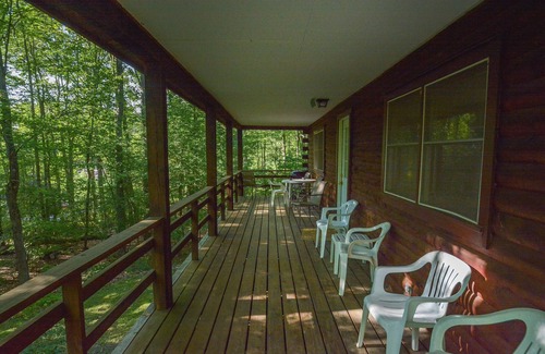 Swanton House | The Pines | Log Home, Wooded Setting!