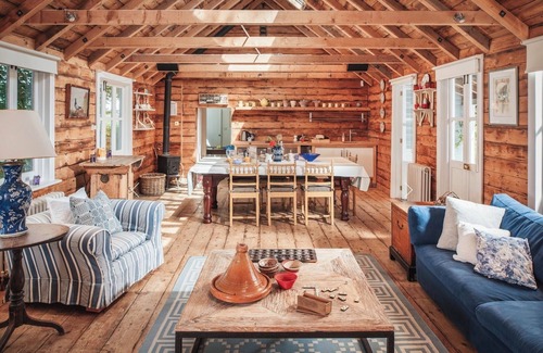Sutton Cabin | The Pool House - a delightful cabin with private pool bordering the South Downs.