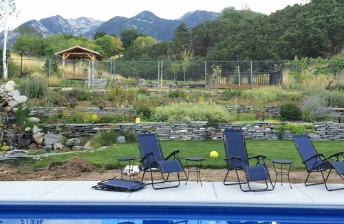 Granite Ridge House | The private upper level of the home. Pool, hot tub. Great access to ski areas.