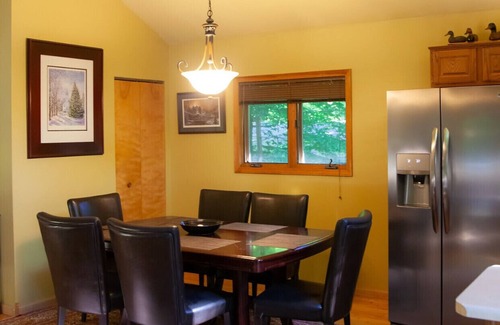 Harbor Springs Ski Chalet | The Reside on Vail features ski in ski out from Nubs Nob private locker room
