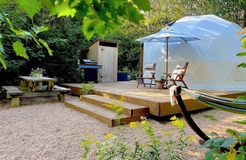 Unorganized Centre Parry Sound RV Rental | THE STARGAZER GEODOME: Shabby Chic & Very Private