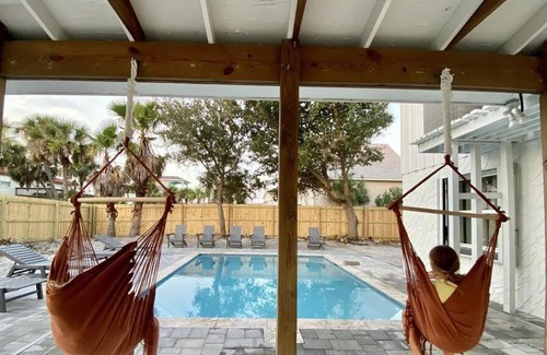 Toilla Segunda House | The Sunny Side-Pensacola Beach, 600 feet to Gulf, Private/Heated Pool, Games, Gear