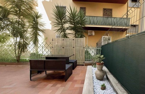 Prenestino-Centocelle Apartment | The terrace of Maria, Metro C