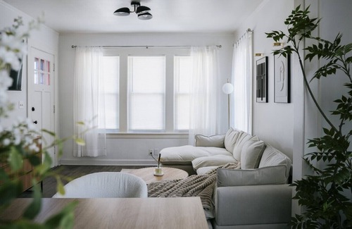 Belmont Cragin Apartment | Theater Game Room Gym Firepit 4BR Home