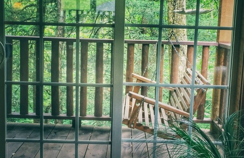 Weatherly Cabin | Timber framed cabin nestled in the Pocono Mountains on a private 400 acre estate