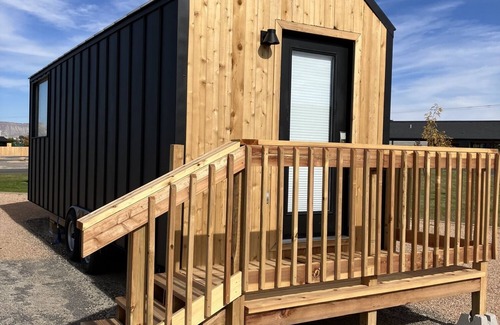 Grand Junction House | Tiny home with one queen bed on main floor and full size futon.