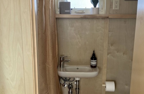 Grand Junction House | Tiny home with one queen bed on main floor and full size futon.