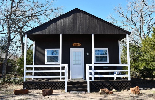 Ledbetter Apartment | Tiny Picturesque Cabin on Idyllic Ranch with lake view close to Round Top TX