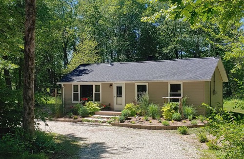 Oostburg House | Tranquil Cottage in the Woods with Lake Michigan only 300 feet away.