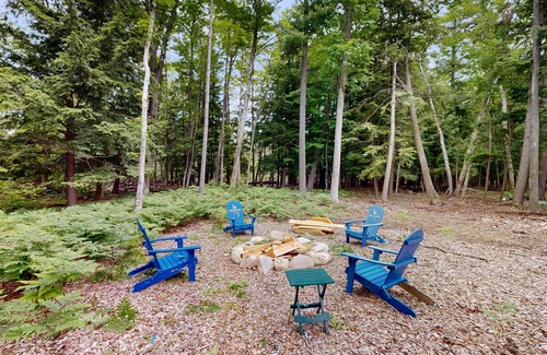 Glen Arbor House | Tree-Lined Escape near Glen Lake w/Gas Grill, fire pit, near outdoor activities