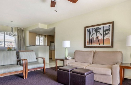 Poipu Resort | Tropical 2BR Partial Ocean View Villa at The Point at Poipu