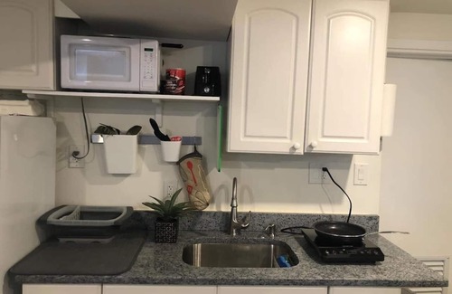 Waltham Apartment | Tucked away garden level studio near Cambridge 4172
