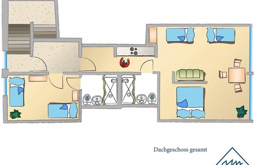 Chieming Apartment | Twin room Chiemsee barrier-free - Chiemsee barrier-free