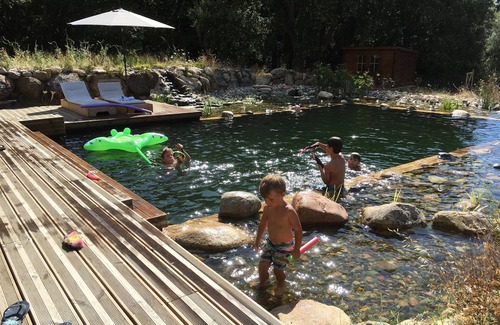 Petreto-Bicchisano House | U Pratu, bungalows surrounded by nature, natural pool and organic garden