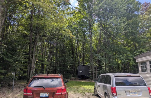 Bellaire Cabin | Ultra Modern Tiny Home with AC Full Kitchen and Laundry near Torch Lake