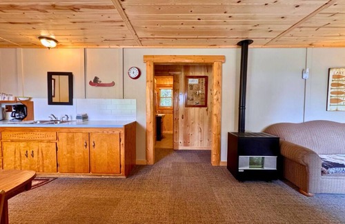 Trout Lake Cabin | Updated Rustic Cabin #5 at Twin Cedars on Frenchman Lake in Trout Lake, MI