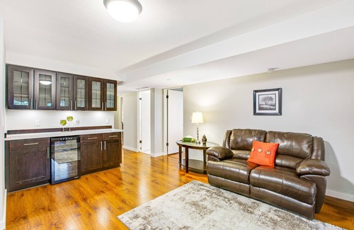 Camano Island House | Updated sound front home with water & mtn views, fireplace, firepit, balcony