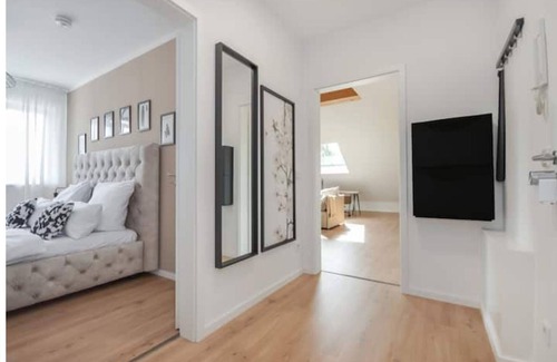 Steinhagen Apartment | Urbanes Loftparadies Küche - Wifi - TV