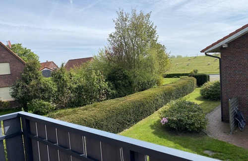 Schillig Apartment | Vacation apartment Deichblick with 45sqm, 1 bedroom, 1 living-bedroom, balcony, max. 4 persons
