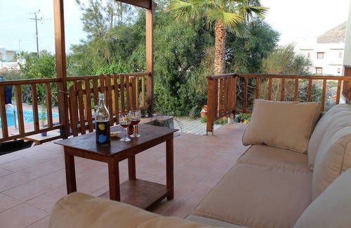 Stavros Villa | Vacation Home in Chania,private Pool beachfront , it is consisted of 2 houses.