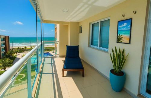 Antonio Diogo Apartment | VGFUN-447 3 quartos 2 wcs Vista Mar Pé na Areia Praia do Futuro