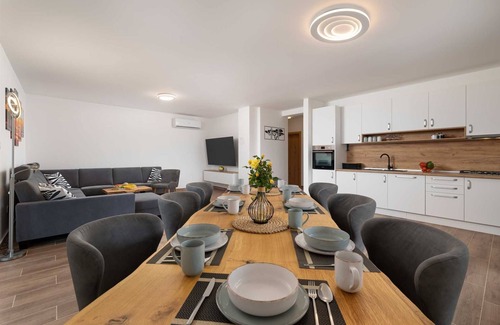 Vrbnik Villa | Villa Andreja – Stylish Oasis with Heated Pool & Sea View