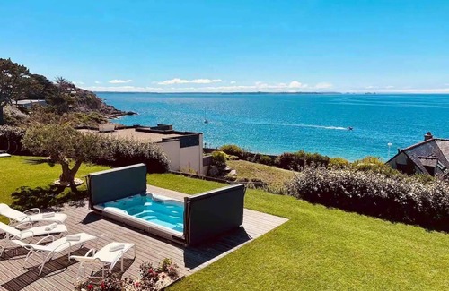 Saint-Mathieu Villa | Villa Blue Ocean - Vue mer, piscine, jacuzzi