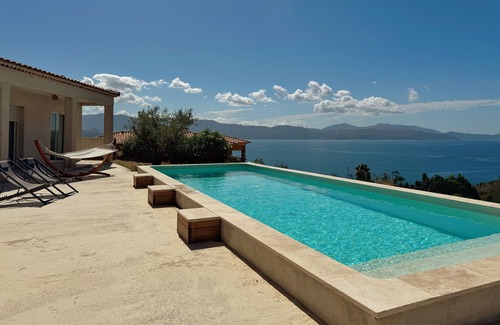Vico Villa | Villa Casa Bianca Sagone. Family home, private pool, sea view in South Corsica.