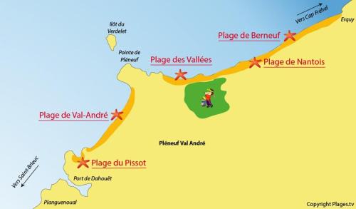 Pleneuf-Val-Andre Bed & Breakfast | Villa "Chalet André" - 3 chambres - 6 personnes