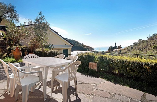 Bonassola Villa | "Villa Del Sole" with Sea View, Garden & Terrace
