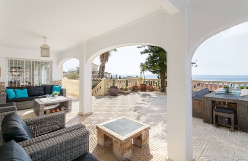 Coveta Fuma Villa | Villa 'Delfin' near Beach with Sea View, Pool, Garden, A/C & Wi-Fi