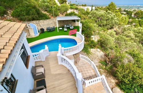 Denia Ski Chalet | Villa Familia located on the Montgo with stunning views over the bay of Denia.
