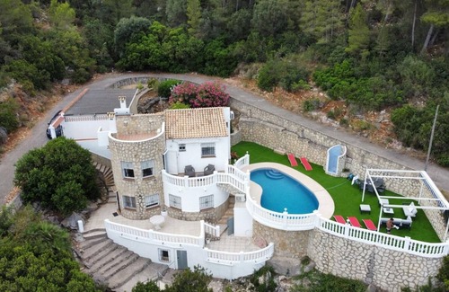 Denia Ski Chalet | Villa Familia located on the Montgo with stunning views over the bay of Denia.
